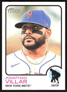 2022 Topps Heritage COMBINED SHIPPING Jonathan Villar New York Mets #313 - Picture 1 of 2