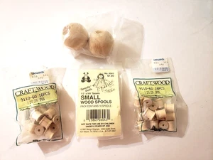 Kits de muñecas Spoolie Darice de madera vintage y 2 cabezas de muñeca para manualidades - Imagen 1 de 8
