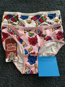 Shein 2 Stück Tom und Jerry Mädchen Slips Größe 10y. Neu - Bild 1 von 12