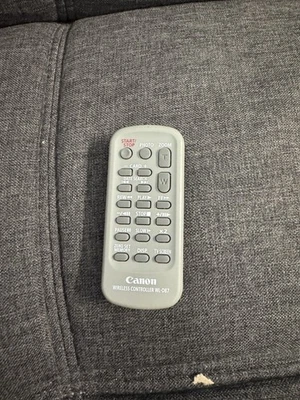Canon WL-D87 Gray Wireless Remote Control For Canon Camcorder HV10, HV20, HV30 - Image 1 of 2