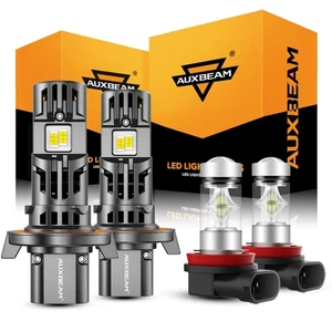 For Ford Focus 2008-2011 AUXBEAM Canbus H13 H11 LED Headlight+Fog Bulbs 6500K 4x - Bild 1 von 12