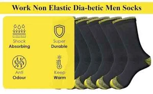 Calcetines para bota diabética de parte superior blanda de trabajo grueso de alta resistencia para hombre - Imagen 1 de 8