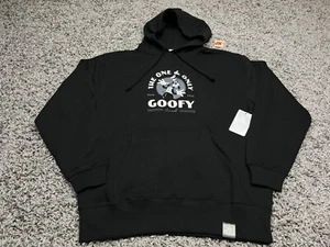 NEW Tokyo Disney Hoodie Adult Large Black White Disney100 Goofy 100th Japan - Picture 1 of 13