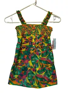 Cat & Jack Multicolor Girls Sleeveless Spring Summer Sun Dress Size XS 4/5 NWT - Picture 1 of 6