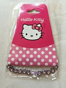 Sanrio Hello Kitty Elastic Bracelet Purple Beads Head - Picture 1 of 1