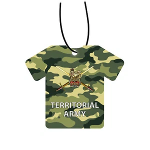 Personalised Territorial Army Shirt Car Air Freshener - Picture 1 of 2