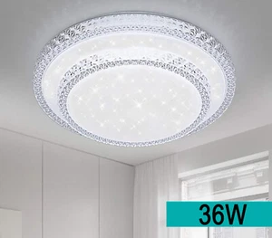 Plafoniera LED Da Soffitto Rotonda 36W Luce Dimmerabile Effetto Cielo Stellato - Foto 1 di 6