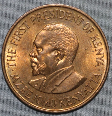 KENYA AFRICA 1971~ 5 CENTA~ JOMO  KENYATTA ~ 93¢ tracked shipping Cover