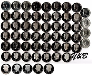 1964 - 2020 S Proof Kennedy Half Dollar Complete Set (include silver proof ,SMS) - Picture 1 of 1