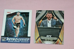 MICHAEL BISPING (2) 2022 DONRUSS UFC RETRO SERIES#10 2024 TOPPS CHROME HOF #EMB7 - Picture 1 of 1