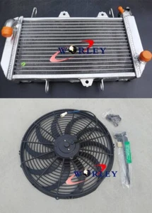 3 ROW Radiator + 7" FAN FOR 2014-2020 Yamaha YFZ450R YFZ450X YFZ 450R 450X - Picture 1 of 6