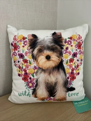 Cute Yorkshire Terrier Cushion BNWT 40cm X 40cm - Image 1 of 2