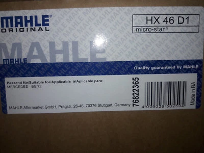 MAHLE HX46D1 HX 46 D1 HX46D1 TRANSMISSION FILTER WITH GASKET NEW IN BOX (17) - Image 1 of 3
