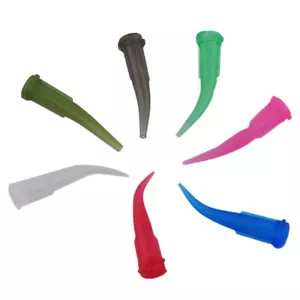 Adhesive Dispensing Tapered Tip 14G-27G TT All-Plastic Curved Needle Pack of 100 - Picture 1 of 8