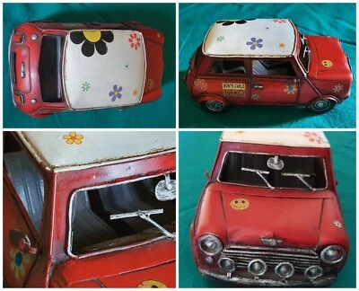 Macchina 🚗macchinina MINI AUSTIN modello giocattolo VINTAGE latta ROSSO metallo - Immagine 1 di 4