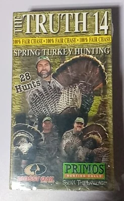 New The Truth Sealed VHS Primo's Spring Turkey Hunting Calls Mossy Oak 28 Hunts  - Image 1 of 2