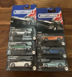 New - 2024 Matchbox - COMPLETE SET of 6 ~ American Convertibles - Picture 1 of 17