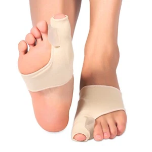 2x Zehenspreizer Zehen-Korrektur Ballenschutz Schiene Hallux Valgus Fuß Bandage. - Bild 1 von 8
