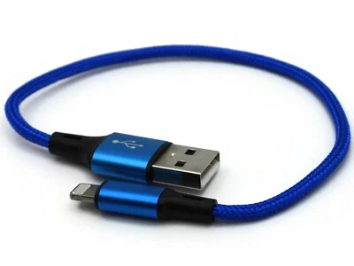 USB Fast Charging Cable – Short Cord for iPhone 14 13 12 11 Pro Max XR 8 7 6 - Image 1 of 4