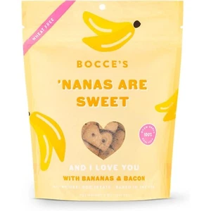 Bocce's Bakery 'Nanas Are Sweet Dog Biscuits 5 Oz Exp Date 05/01 (6 Bag Pack) - Picture 1 of 8