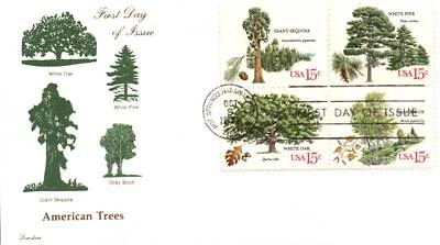 1978 FDC - American Trees - Lorstan Cachet - Hot Springs Nat'l Park - F25069 - Image 1 of 2