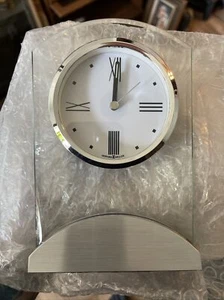 Howard Miller Tribeca Mantel Table Desk Alarm Clock Quartz Battery 645-397 - Picture 1 of 4