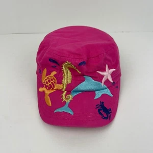 Ocean Life Florida Hat Cap Girls Youth Pink Cadet Strap Back Steven Joesph - Picture 1 of 12