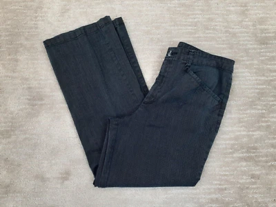 White Stag Women's 12P Petite Black Check Bootcut Chino Pants Pockets Stretch - Image 1 of 4