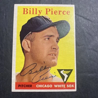 1958 Topps Baseball Billy Pierce Chicago White Sox Signed Card #50 JSA Authentic - Image 1 of 4