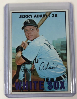 1967 Topps Baseball - # 484 Jerry Adair, 2B, Chicago White Sox  - Image 1 of 3