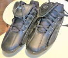Reebok Mens Size 7 1/2 M Black Leather Cleats Athletic Sports Shoes Baseball NEW