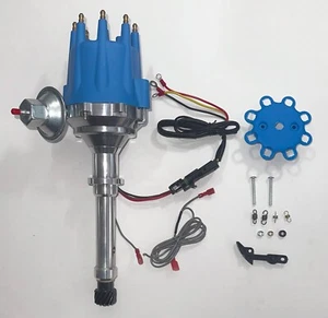 1966-1967 CADILLAC 429 7.0L BLUE Small Cap HEI Distributor ELECTRONIC IGNITION - Picture 1 of 11