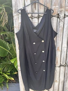 City Chic Tuxedo Dress Black Size XL 22 - Picture 1 of 9