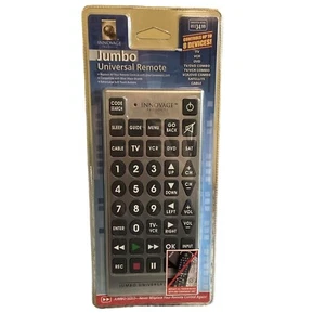 Innovage Jumbo Universal Remote Control  V DVD VCR Satellites Oversized Buttons - Picture 1 of 5
