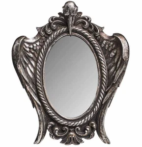 Alchemy Gothic My Soul From the Shadow Mirror Wall Free Standing Resin Decor V56 - Picture 1 of 2