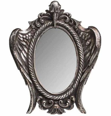 Alchemy Gothic My Soul From the Shadow Mirror Wall Free Standing Resin Decor V56 - Image 1 of 2