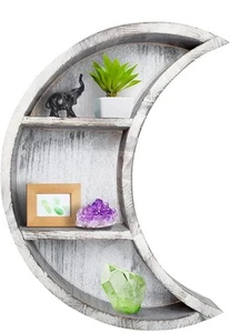 Rustic Moon Shelf Decor, for Wall Mounted Moon Shelf, Display Shelves - NIB - Picture 1 of 6
