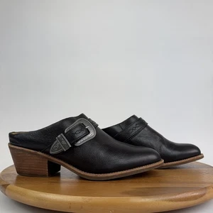 New Womens Sofft Adara Leather Slip On Cushioned Heeled Mules Shoes Size 11 M - Picture 1 of 8