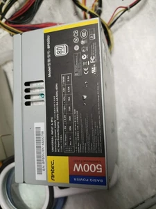 Antec BP500U Basiq Power 500 Watt ATX 12V Power Supply 80 FREE SHIP - Picture 1 of 12