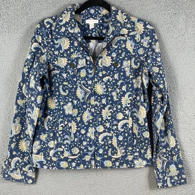 Chaqueta Charter Club para mujer talla S floral con cremallera  Foto 1 de 4