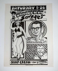 Soap Creek Austin TX Spamorama Kerryawn Flyer Uranium Savages - Bild 1 von 1
