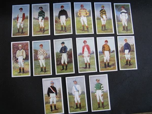 OGDENS CIGARETTE CARDS - JOCKEYS 1930 X 15 - Picture 1 of 2