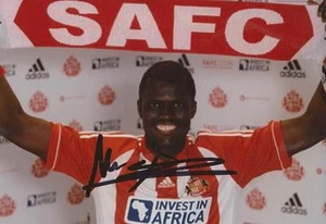 SUNDERLAND: FOTO RETRATO FIRMADO POR MANGANE KADER 6x4 + certificado de autenticidad - Imagen 1 de 1
