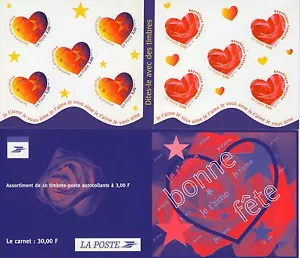 CARNET BC 3221A 1999 NEUF ** NON PLIE - COEURS DE SAINT VALENTIN - Imagen 1 de 1