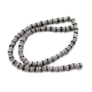 5 Strings Glass Tyre Beads Double Color 6x8mm - Picture 1 of 7
