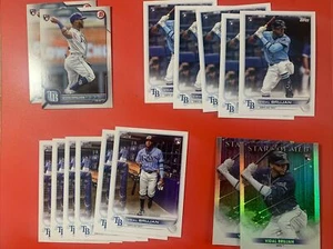 Lotto di carte Vidal Brujan 15 Rookie 2022 Tampa Bay Rays elenco qui sotto - Foto 1 di 5