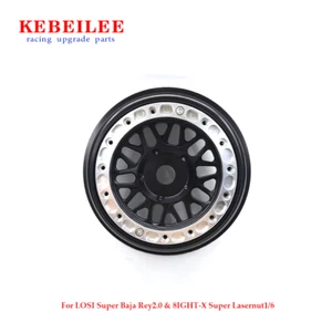 Rueda de bloqueo de cuentas de aluminio negra KEBEILEE para LOSI SBR 2.0 y 8ight-X Super Lasernut 1/6 - Imagen 1 de 24