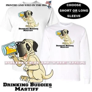 Camiseta Mastín Raza Perro Cerveza Bebeber Amigos Serie Exclusiva Personalizada - Imagen 1 de 4