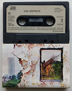 LED ZEPPELIN - IV / SYMBOLS (K450008) 1980s EUROPE CASSETTE REISSUE GREY LABELS - Picture 1 of 3