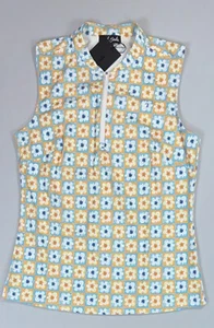 Women's Bad Birdie 1/4 Zip Sleeveless Blade Golf Polo NEW - Picture 1 of 2